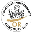 Medaille d'or vignerons independants 2015